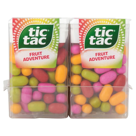 Tic Tac Fruit Adventure Mint Sweets 18g - 24 x 18g Packs