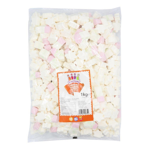 Kingsway Snowman & Snowflakes Christmas Mallows 1kg