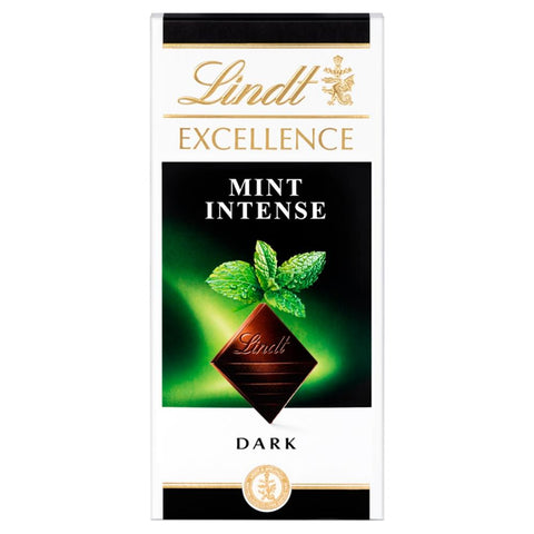 Lindt Excellence Dark Mint Chocolate Bar 100g - 20 x 100g Bars