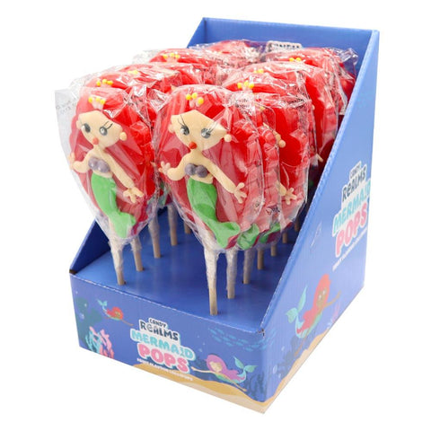 Candy Realms Mermaid Lolly 100g - 18 x 100g Lollipops