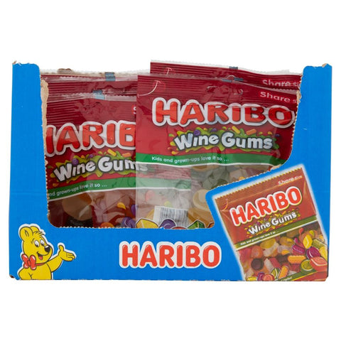 Haribo Wine Gums Share Bag 160g - 12 x 160g Bags