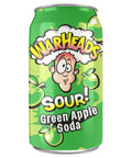 Warheads Sour Green Apple Soda Cans 355ml - 12 x 355ml Cans