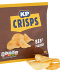 KP Beef Flavour Crisps 25g - 48 x 25g Bags