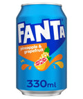 Fanta Pineapple & Grapefruit 330ml Can - 24 x 330ml Cans