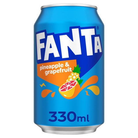 Fanta Pineapple & Grapefruit 330ml Can - 24 x 330ml Cans