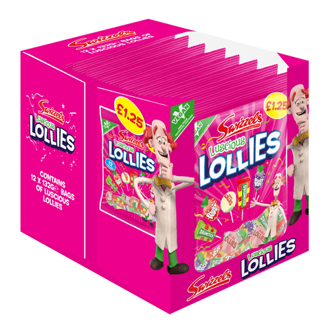 Swizzels Luscious Lollies 132g £1.25 PMP - 12 x 132g Bags