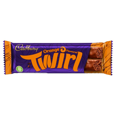 Cadbury Twirl Orange Chocolate Bar 43g - 48 x 43g Bars