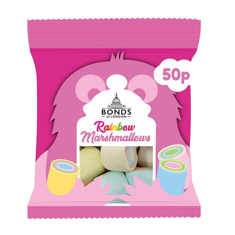 Bonds Pink & White Mallows Bags 40g 50p PMP - 16 x 40g Bags