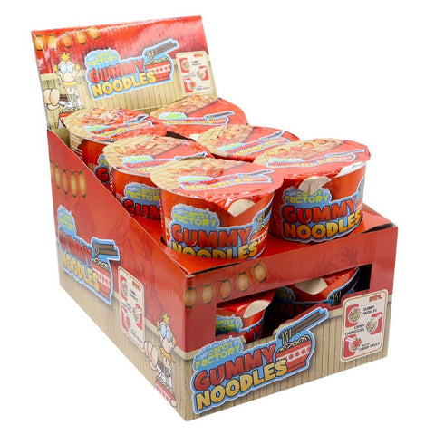 Crazy Candy Factory Gummy Noodles 63g - 12 x 63g Packs