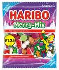 Haribo Limited Edition Merry Mix Bag 140g £1.25 PMP - 12 x 140g Bags