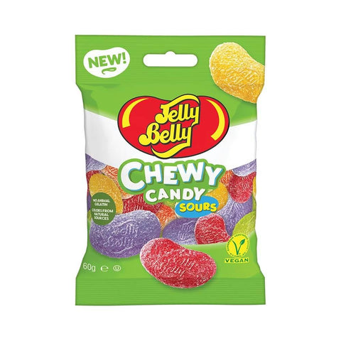 Jelly Belly Chewy Candy Sours 60g - 12 x 60g Bags