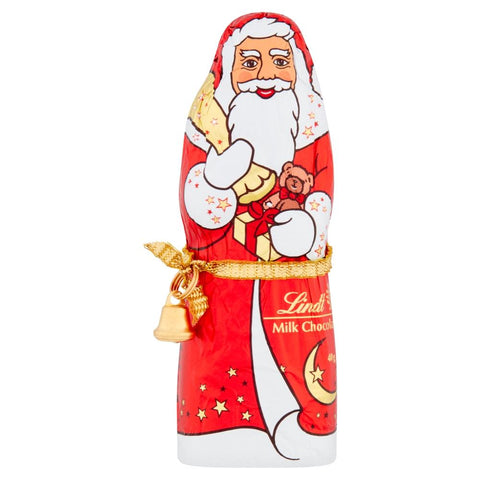 Lindt Santa Christmas Milk Chocolate 40g - 32 x 40g Figures