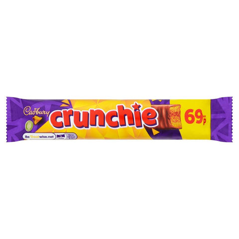 Cadbury Crunchie Chocolate Bar 69p PMP 40g - 48 x 40g Bars