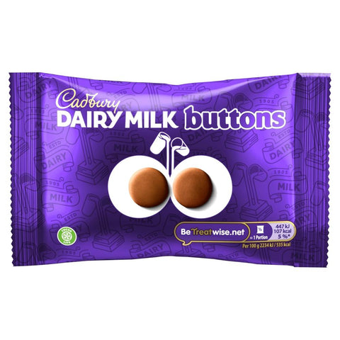 Cadbury Dairy Milk Giant Buttons Chocolate Bag 40g - 36 x 40g Bags