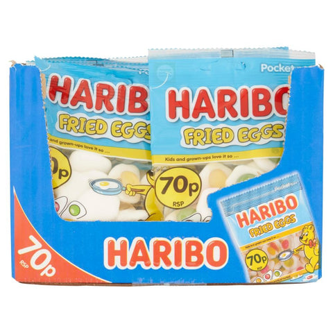 Haribo Fried Eggs Bag 60g 70p PMP - 20 x 60g Bags