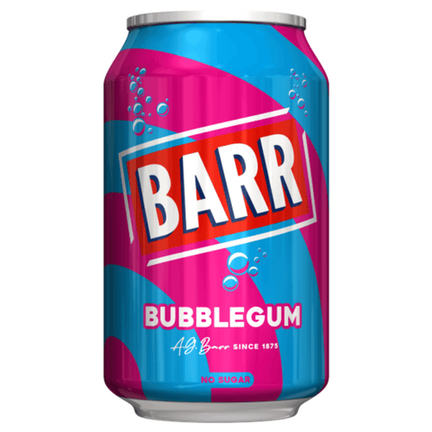 Barr Bubblegum Cans 330ml - 24 x 330ml Cans