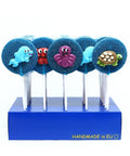 Sour Blue Sea Lollipop 70g - 24 x 70g Lollipops