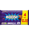 Cadbury Boost Chocolate Bar 4 Pack 126g £1.50 PMP - 12 x (4 x 31.5g)