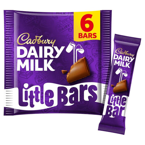 Cadbury Dairy Milk Little Bars 6 Pack 108g - 18 x (6 x 18g)