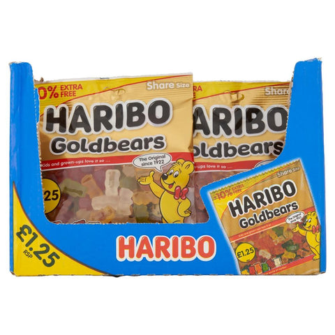 Haribo Gold Bears Bag 154g £1.25 PMP + 10% Extra Free - 12 x 154g Bags