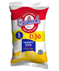 Seabrook The Original Crinkle Cut Variety Pack 5 Pack - 8 x (5 x 25g Bags)