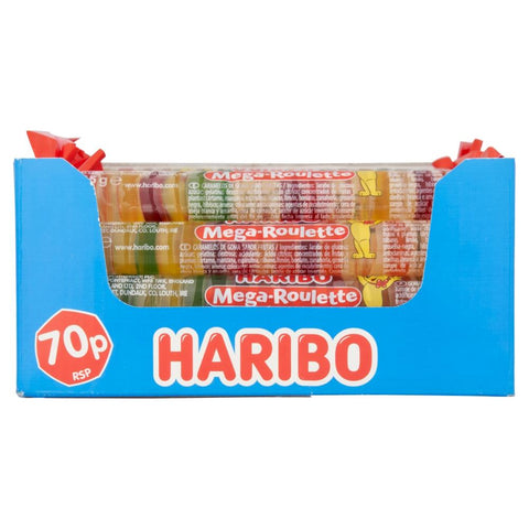 Haribo Mega-Roulette Rolls 45g 70p PMP - 40 x 45g Rolls