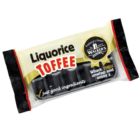 Walker's Nonsuch Liquorice Toffee Bars 100g - 10 x 100g Bars