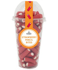 Bonds Strawberry Pencil Bites Candy Cup 270g - 8 x 270g Cups