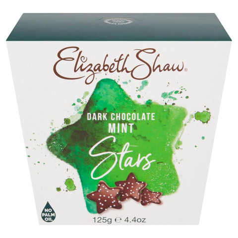 Elizabeth Shaw Dark Chocolate Mint Stars 125g