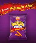 Wotsits Crunchy Extra Flamin' Hot Sharing Bag Crisps 60g £1.25 PMP - 15 x 60g Bags