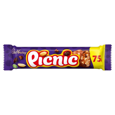 Cadbury Picnic Chocolate Bar 48.4g 75p PMP - 36 x 48.8g Bars