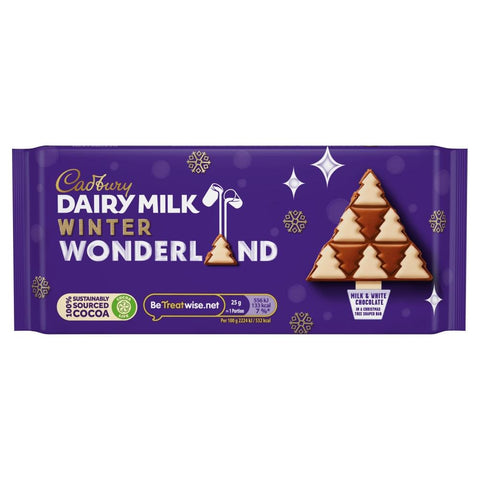 Cadbury Dairy Milk Winter Wonderland Chocolate Bar 100g - 20 x 100g Bars