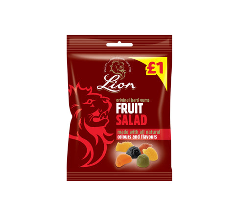 Lion Fruit Salad Bags 150g £1 PMP - 12 x 150g Bags