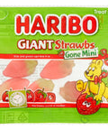 Haribo Giant Strawbs Gone Mini Bags 16g - 100 x 16g Treat Bags