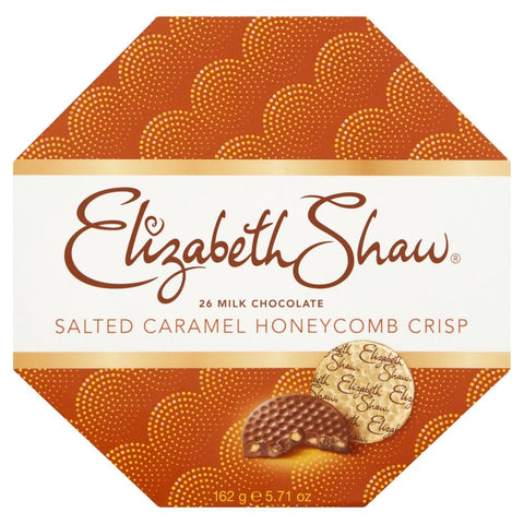 Elizabeth Shaw 26 Milk Chocolate Salted Caramel Honeycomb Crisp 162g