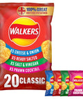 Walkers Classic Variety Crisps 20 Pack Multipack 500g