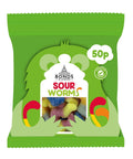 Bonds Sour Worms Treat Bags 50g 50p PMP - 20 x 50g Bags