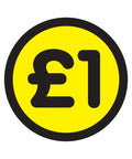 £1 Yellow Price Stickers