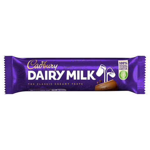 Cadbury Dairy Milk Chocolate Bar 45g - 48 x 45g Bars