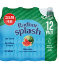 Radnor Splash Watermelon Still Flavoured Spring Water Bottle 500ml - 12 x 500ml Bottles