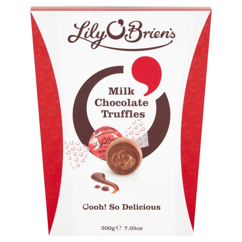 Lily O'Brien's Milk Chocolate Truffles Box 200g