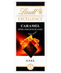 Lindt Excellence Dark Caramel and Sea Salt Chocolate Bar 100g - 20 x 100g Bars