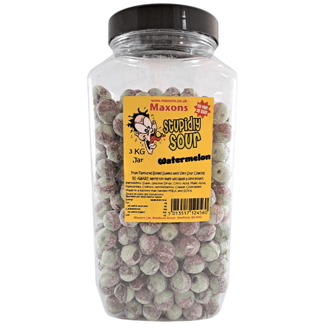 Maxon's Stupidly Sour Watermelon Sweets Jar 3kg