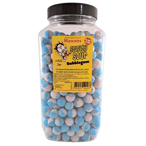 Maxon's Stupidly Sour Bubblegum Sweets Jar 3kg