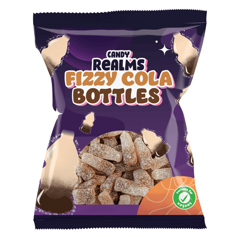 Candy Realms Fizzy Cola Bottles Bag 190g - 12 x 190g Bags