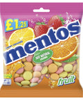 Mentos Chewy Dragees Fruit 135g £1.25 PMP - 12 x 135g Bags