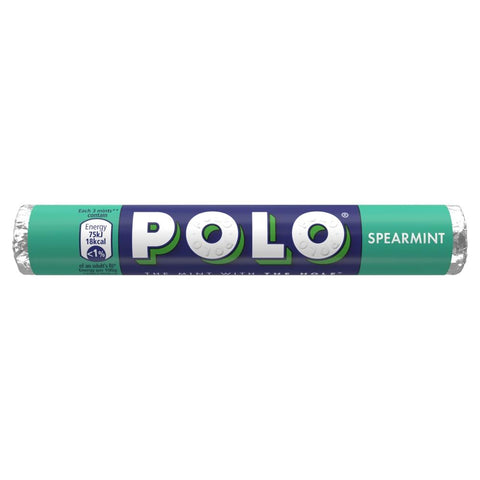 Polo Spearmint Mint Tube 34g - 32 x 34g Rolls