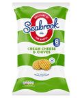 Seabrook Cream Cheese & Chives Flavour The Original Crinkle Cut Crisp 6 Pack - 8 x (6 x 25g)