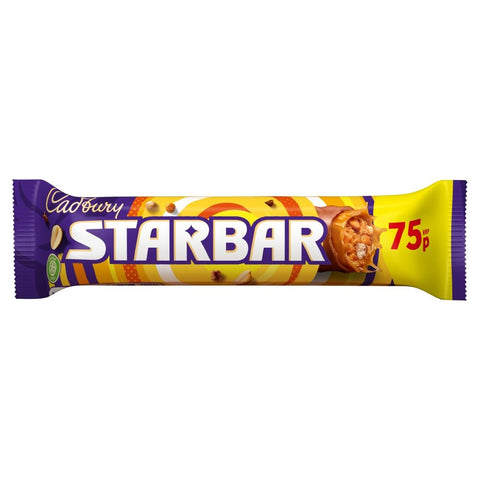 Cadbury Starbar Chocolate Bar 75p PMP 49g - 32 x 49g Bars