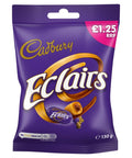 Cadbury Eclairs Classic Chocolate Bag £1.25 PMP 130g - 12 x 130g Bags